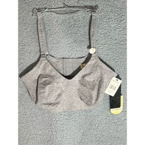 Woman's Gray Nursing Q-T Intimates Bra 40C